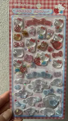 ハローキティ シナモロールBONBON DROP シール