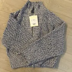 新品タグ付 SeaRoomlynn ネップミックスZipブルゾン ネイビー