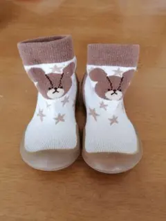 クマと星のファーストシューズ　ベビーシューズ　14cm Lサイズ