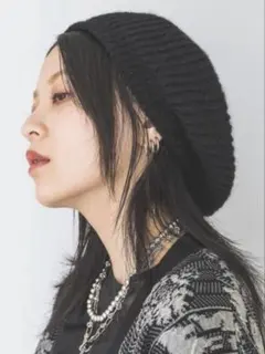 JEANASIS シャギーニットベレー