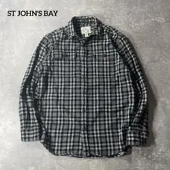 ST.JOHN'S BAY L ヘビーネル チェックシャツ CLASSICFIT