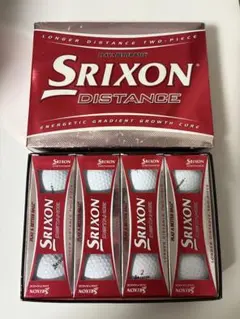 SRIXON DISTANCE スリクソン ゴルフボール 1ダース 箱汚れあり