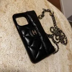 CHANEL ブラック iPhone15promaxケース 値下げ交渉可能