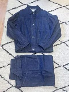 コモリ　COMOLI デニム　セットアップ　Gジャン　ジーンズ　サイズ4