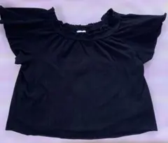 GU半袖TシャツLブラック