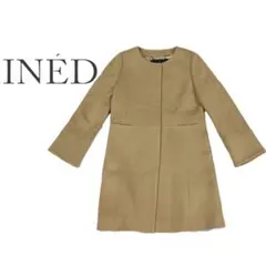 INÉD ベージュ　カシミヤ100% ロングコート　上品のサムネイル