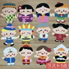 壁面　世界の服　⑤のサムネイル
