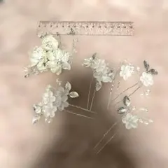 豪華６点セット　パール　ウェディング　結婚式　前撮り　髪飾り　和装　卒業式　写真