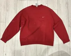 NIKE スウェット ワインレッド フェード ボロ 90s グランジ 古着