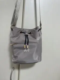 lee バケット型ショルダーバッグ グレー