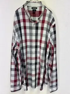 EXPRESS スリムフィット チェックシャツ XL ブロックチェックのサムネイル