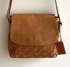 fes フェス ショルダーバッグ 肩掛け ヌメ革 レザー キャメル　美品