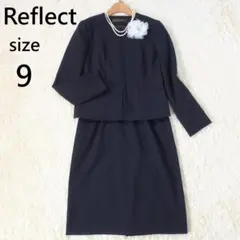 リフレクト ツイード フォーマルセットアップ ジャケット スカート 濃紺 9