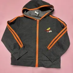 グレー フード付きトレーナー