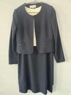 ShelMore 13号 セレモニースーツ　ネイビー　ワンピース ジャケット