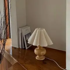 フラワーシェードランプ banwon ウッドスタンド【ART OF BLACK】