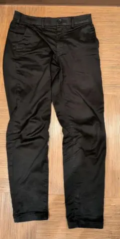 GU ストレッチチノパンツ　ウエスト79cm ブラック　黒色