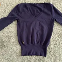 Ralph Lauren ネイビー Vネック セーター L