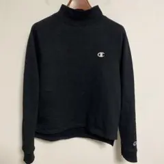 Champion チャンピオン ブラック ハイネック スウェットインナー M