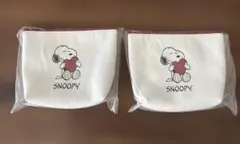 非売品✴︎DHCスヌーピー ポーチ＆ミラー2個セット