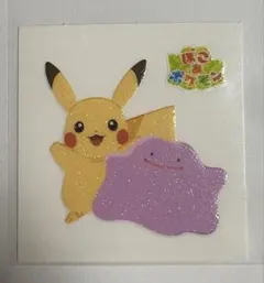 ピカチュウ　メタモン　ぽこあぽけもん　ポケモンパン　デコキャラシール