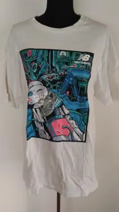 T1684 ニューバランス ゴジラクリエイティブラブ コラボ 半袖 Tシャツ Lのサムネイル