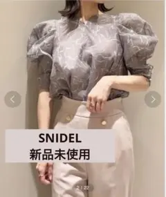 2026年最新】snidel ハーフスリーブオーガンジーブラウスの人気