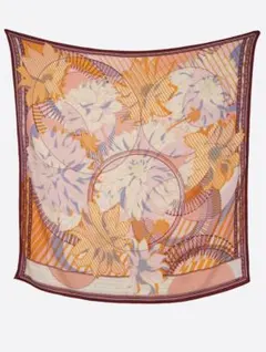 manipuri マニプリ ウールシルクストール コラージュダリアロンド