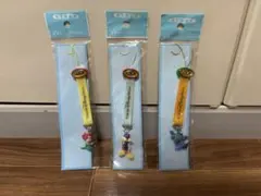 u*b様 Disney ディズニー ストラップ 3点セット