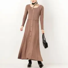 archives＊ラメ二重臼ニットワンピース