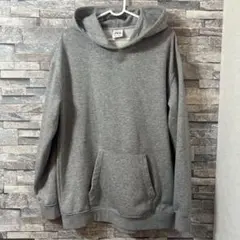 ZARA グレー フード付きスウェットパーカー