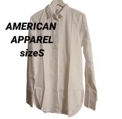 American Apparel 比翼仕立て長袖ドレスシャツ S ホワイトのサムネイル