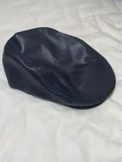 レザーのハンチング帽子