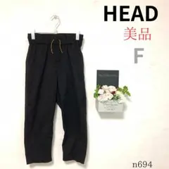 【ヘッド】ナノユニバース レディース イージーパンツ ゴム スポーティ 黒 F