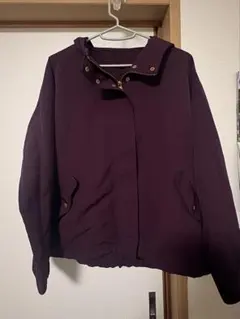 GU フード付きブルゾン パープル