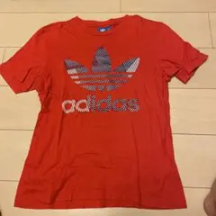 adidas 赤 Tシャツ UK S