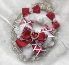 ぬい服 10cm にじぱぺっと ねこ 赤 ハンドメイド