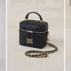 darich ゴールドパーツ　キルティングスクエアミニバッグ