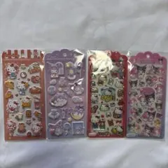 ☆【正規品】ハローキティ クロミちゃん　マイメロディ　シール　4枚セット☆