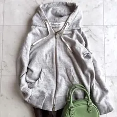 Deuxième Classe グレー フルジップ パーカー 中古・古着通販】DEUXIEME CLASSE (ドゥーズィエム クラス