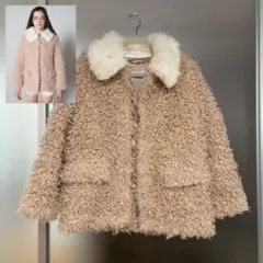 【大人気】epine *エピヌ　プードルファーコート ピンク