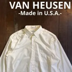希少 USA製！！【Van Heusen ヴァンヒューゼン】ボタンダウンシャツ