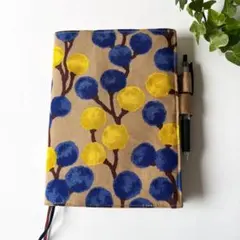 レア ほぼ日手帳カバー カズン リバティ 花柄 Lucy Locket ブルー 