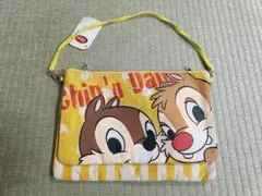 チップとデール ダブルフラットポーチ