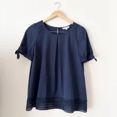 CLOSSHI 半袖 トップス ネイビー Mサイズ