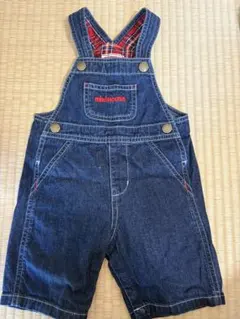 miki HOUSE インディゴブルー オーバーオール 80