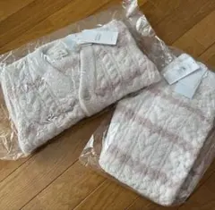 新品　ジェラピケキッズ　XS　ボーダー　もこもこ　カーディガン　パンツ　パジャマ