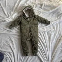 12-18M GAP くまロンパース　カーキ