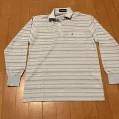 WEATHERROCK ストライプ ポロシャツ S 長袖