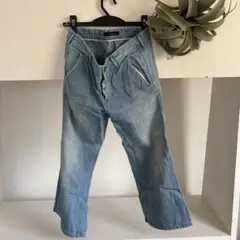 Johnbull ライトブルーフレアデニムパンツ　ジョンブル　M